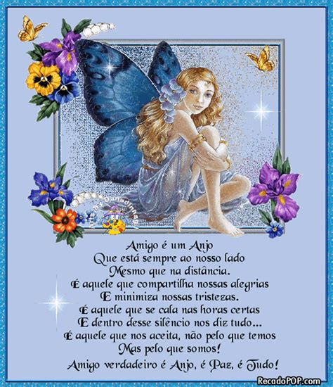 Cartão Para Amigo Anjo Para Imprimir - Amigo é um Anjo - Recados para Facebook