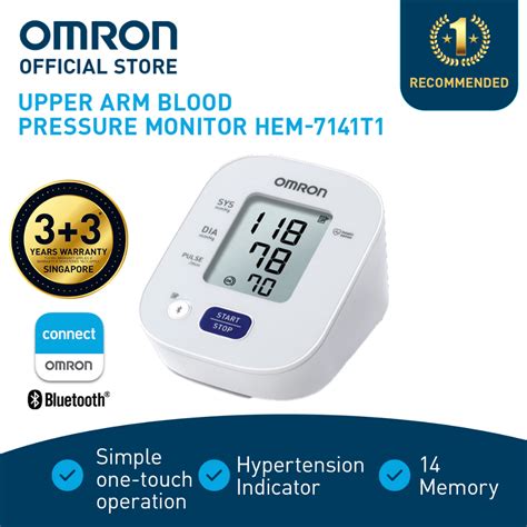 Omron Automatic Blood Pressure Monitor Hem 7141t1 Shopee Singapore