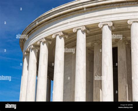 WASHINGTON, DC, USA - Ionic columns, Jefferson Memorial Stock Photo - Alamy