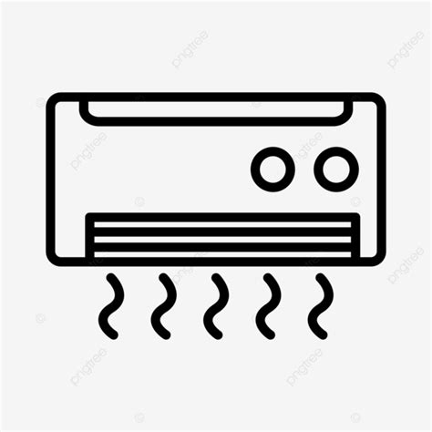 Air Conditioner Line Icon Vector Air Conditioner Condition Png And