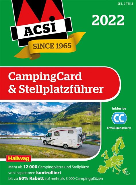 Acsi Campingcard Stellplatzf Hrer Von Acsi Buch Thalia