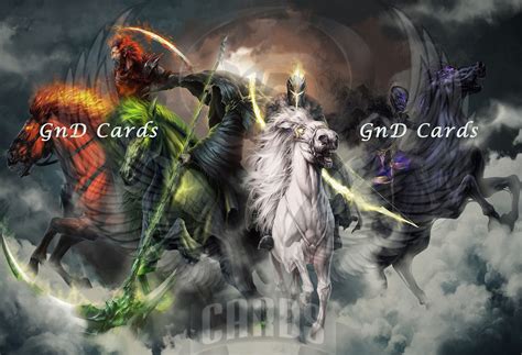 Art Print The 4 Horsemen Of Apocalypse 13x19 Inches Etsy