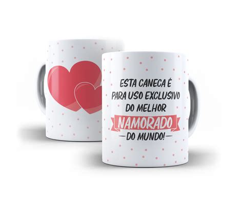 Caneca Para Uso Exclusivo Do Melhor Namorado Do Mundo Elo