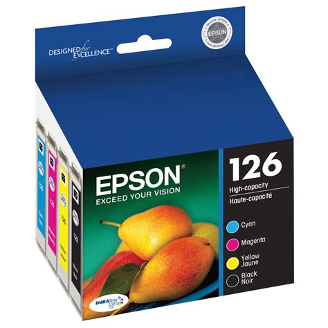 Epson T126 Durabrite Ultra High Capacity Black And T126120 Bcs Bandh