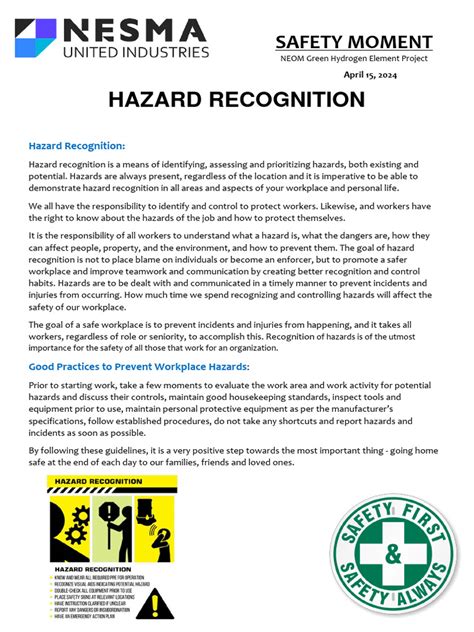 Hazard Recognition Pdf