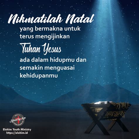 Natal Adalah Berita Anugerah Allah” Elohim Ministry