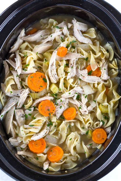 Easy Crock Pot Chicken Noodle Soup Jessica Gavin