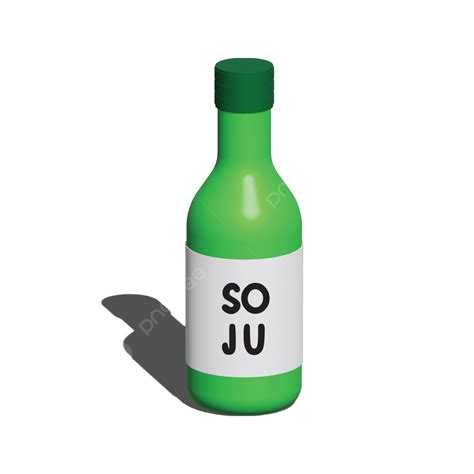 Soju 3d Model Soju 3d Korean Soju Png And Vector With Transparent