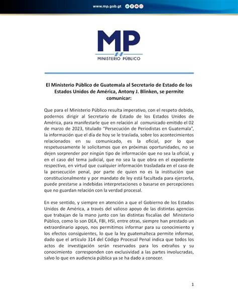 Emisoras Unidas on Twitter AHORA El MP remitió una comunicación por