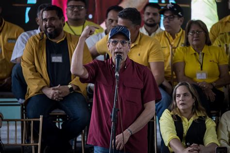 Henrique Capriles Radonski Fue Presentado Como Candidato De Primero Justicia Para Las Primarias