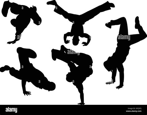 Break Dancers Collection Vector Stock Vector Image And Art Alamy