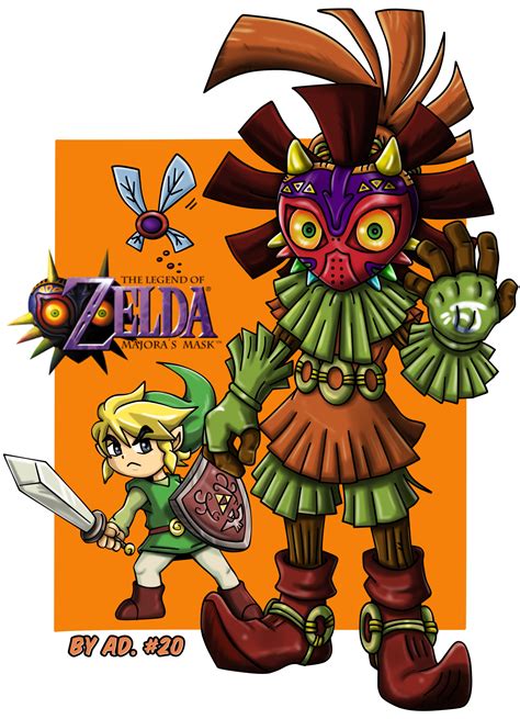 Artstation Skull Kid The Legend Of Zelda Majoras Mask Chibi Link