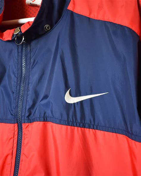 Vintage 90s Navy Nike Windbreaker Jacket X Large Nylon Domno Vintage