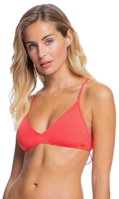 Roxy Beach Classics Athletic Triangle Bikini Top Cayenne