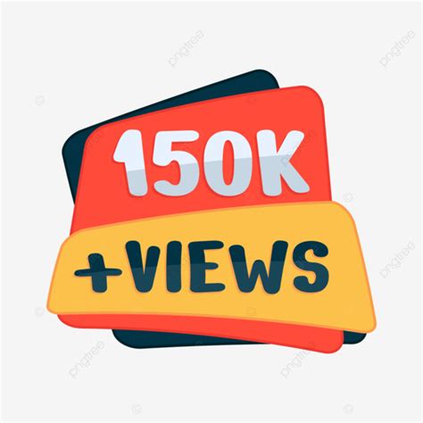 K Youtube Views Banner Vector Transparent Background K Views