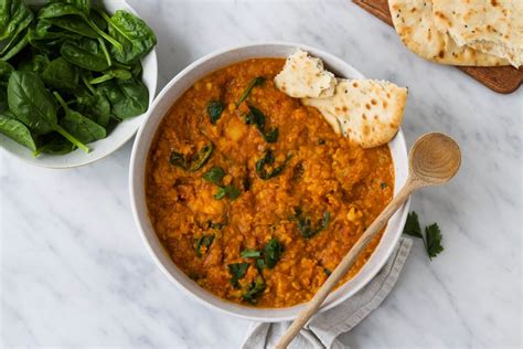 Super Makkelijke Linzen Kokos Curry Met Bloemkool En Spinazie