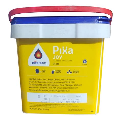 JSW Pixa Joy Classic Interiors Paints Packaging Size 1 L At Best