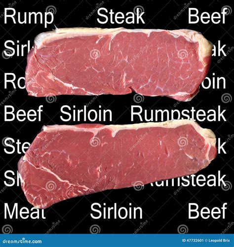 Rump Steak Sirloin Stock Image Image Of Beef Rump 47732601