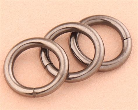 13mm Metal O Rings Welded Metal Loops Gunmetal Round Formed Etsy