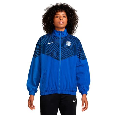 Chaqueta Nike Inter Milan Fanswear 2024 2025 Mujer Lyon Blue White