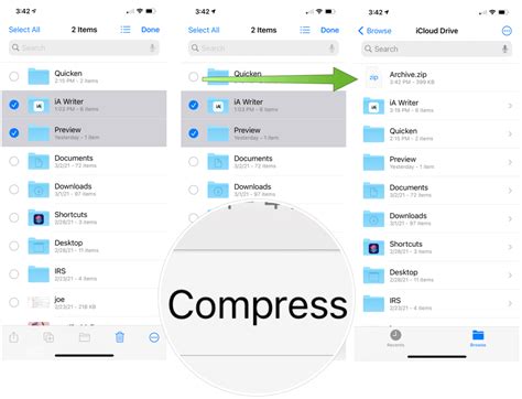 How To Create And Extract Zip Files On IPhone Using The Files App