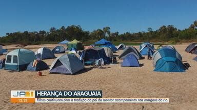 JA 1ª Edição Regional Acampamento no Rio Araguaia é uma tradição