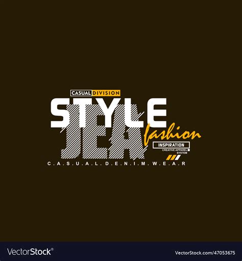 Style jeans fashion Royalty Free Vector Image - VectorStock