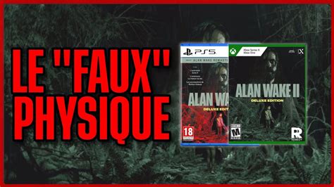 Alan Wake Ii En Disque Tout Sauf Du Physique Youtube