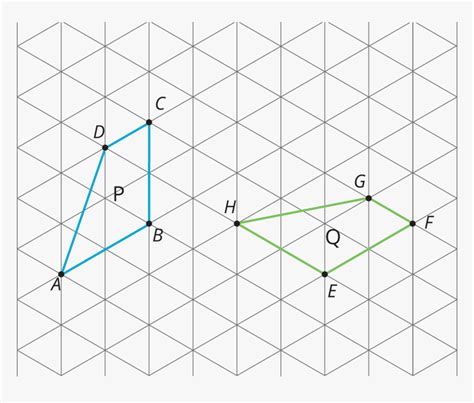 Two Of The Same Figure On An Isometric Grid In Different Unit 1 Rigid