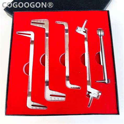 1SET New Dental Gauge Ruler Implant Locating Surgical Guide Positioning