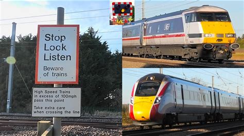 A Few Trains At Primrose Footpath Level Crossing Bedfordshire YouTube