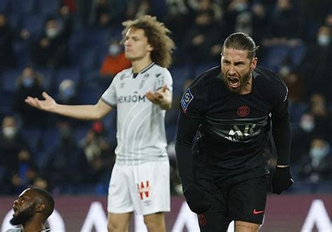 PSG Vs Reims Sergio Ramos Bikin Gol Perdana Di Paris Saint Germain