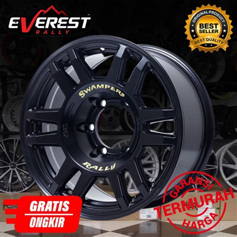 Jual VELG RACING HSR SWAMPER UNTUK MOBIL TERRANO RING 15 LEBAR 8 BAUT