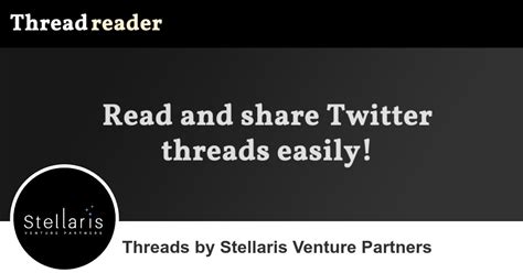 Stellaris Venture Partnerss Threads Thread Reader App