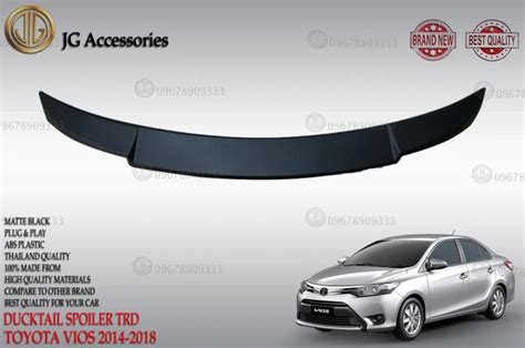 Toyota Vios Generation Ducktail Spoiler Trd