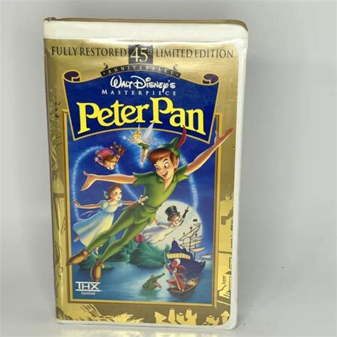 Walt Disney Peter Pan Vhs Th Anniversary Fully Restored