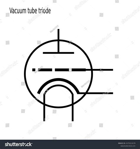 Vacuum Tube Electrical Symbol Vacuum Tube Stock Vector Royalty Free