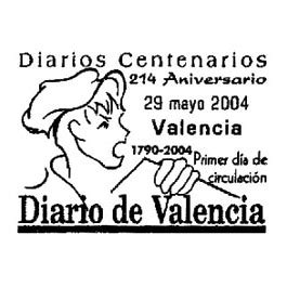 Diarios Centenarios Diario de Valencia CATÁLOGO DE MATASELLOS