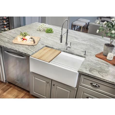 30 L X 19 W Apron Kitchen Sink In 2021 Kitchen Island With Sink