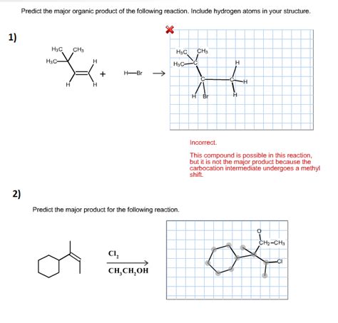 Predict The Major Organic Product Of The Reaction