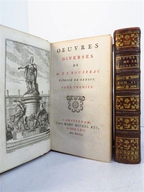 Jean Jacques Rousseau Oeuvres Diverses Discours Origine Catawiki