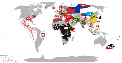 Polandball Map Of The World 1662 By Aspidere10 On Deviantart