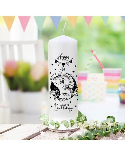 Kerzensticker Kerzentattoos Tattoofolie Geburtstag Happy Birthday Dinos