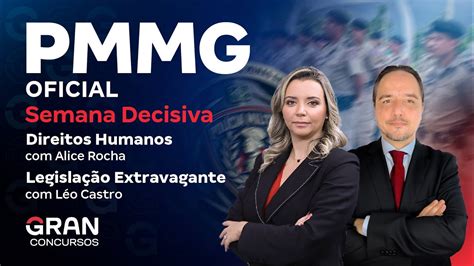 Concurso PM MG Oficial Semana Decisiva Direitos Humanos e Legislação