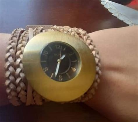 Relogio Euro Dourado Pulseira Nude Relógio Feminino Euro Usado enjoei