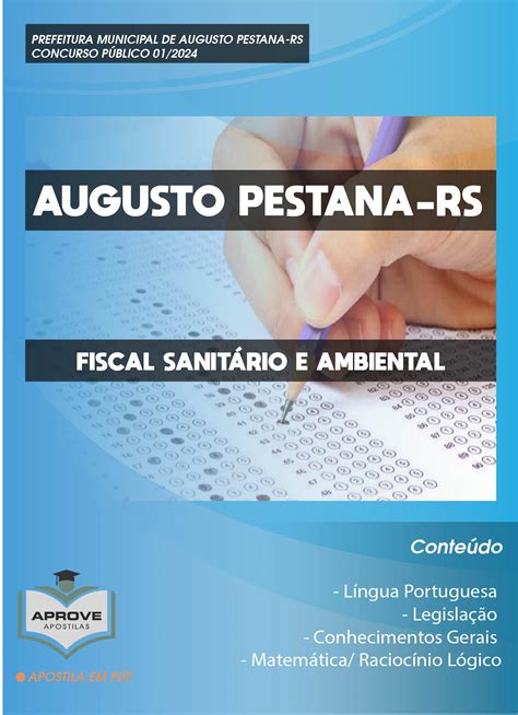 Apostila Augusto Pestana Fiscal Sanit Rio E Ambiental Aprove Apostilas