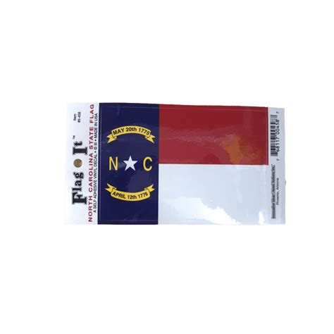 North Carolina State Flag Sticker – The Dixie Shop