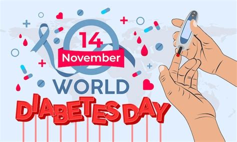 Premium Vector World Diabetes Day Editable Text Effect And Vector