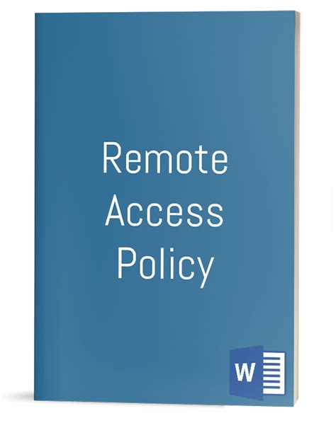 Remote Access Policy It Procedure Template