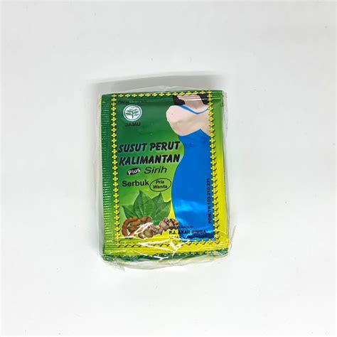 Jual Jamu Susut Perut Kalimantan Plus Sirih Serbuk Isi Sachet